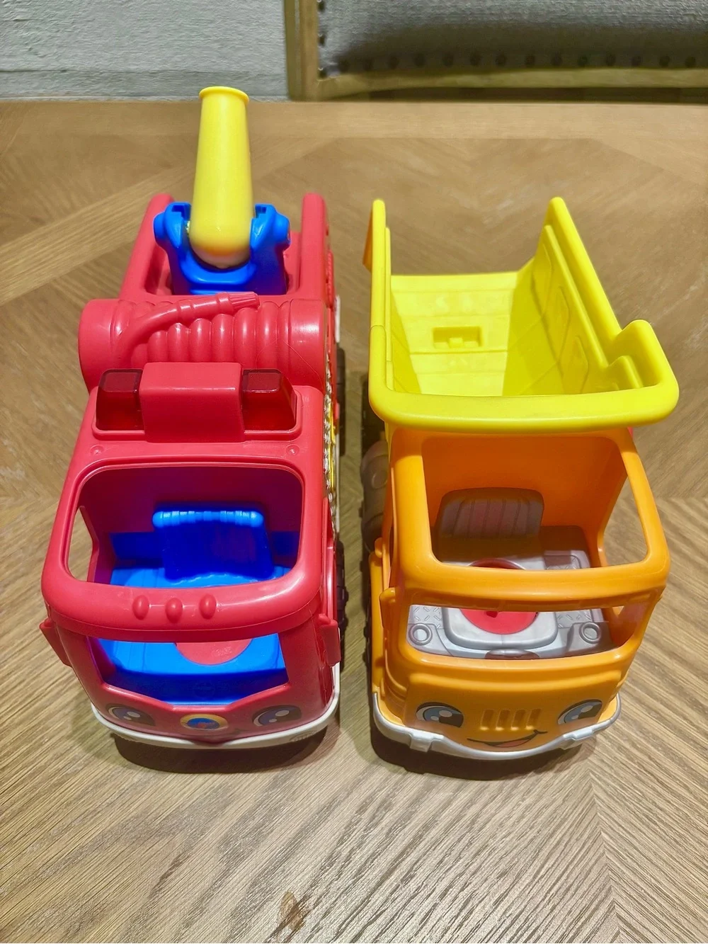 Fisher Price Little People Dump Truck & Fire Engine Vehicles — Sound Works!